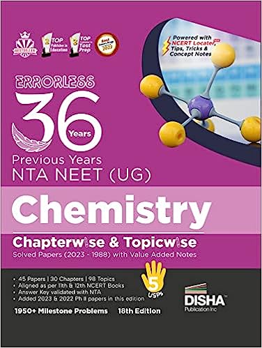 36 Years NTA NEET (UG) CHEMISTRY Chapterwise & Topicwise Solved Papers with Value Added Notes